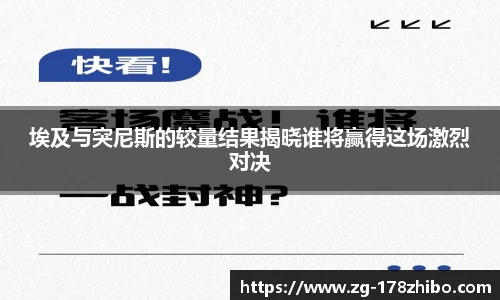 埃及与突尼斯的较量结果揭晓谁将赢得这场激烈对决